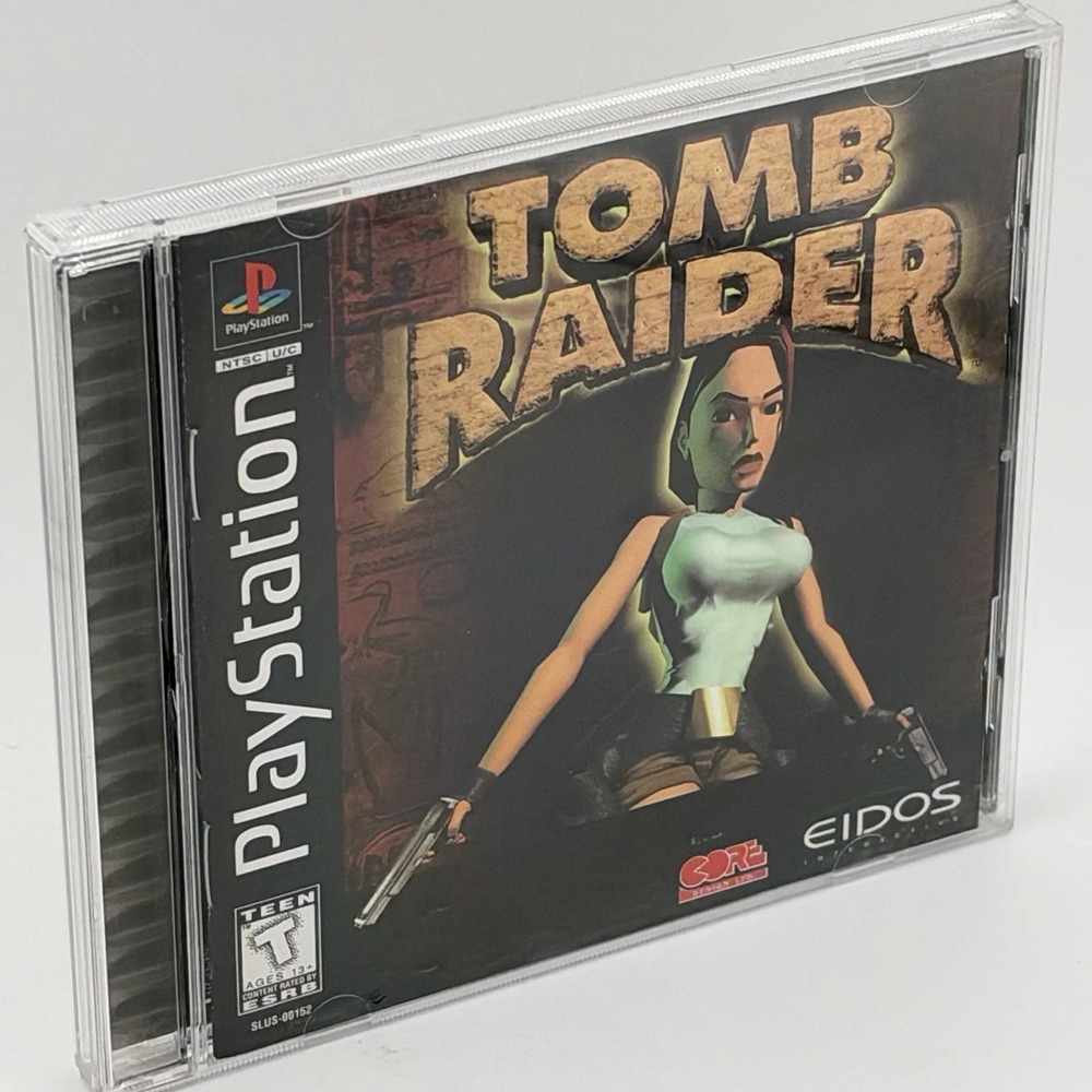 Tomb Raider Sony PlayStation PS1 1996 Eidos Core Design SLUS-00152 Jewel Case